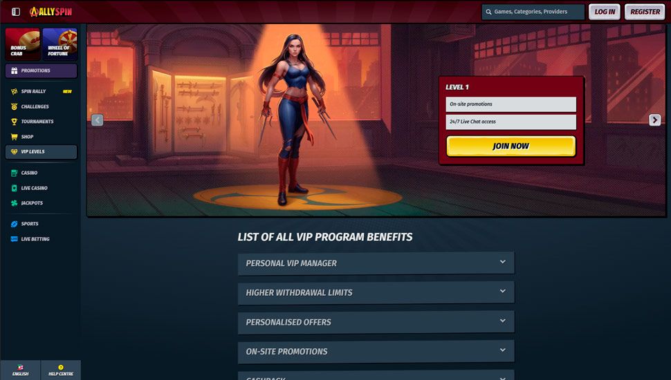 AllySpin VIP Program