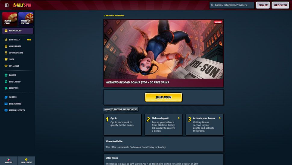 AllySpin Weekend Reload