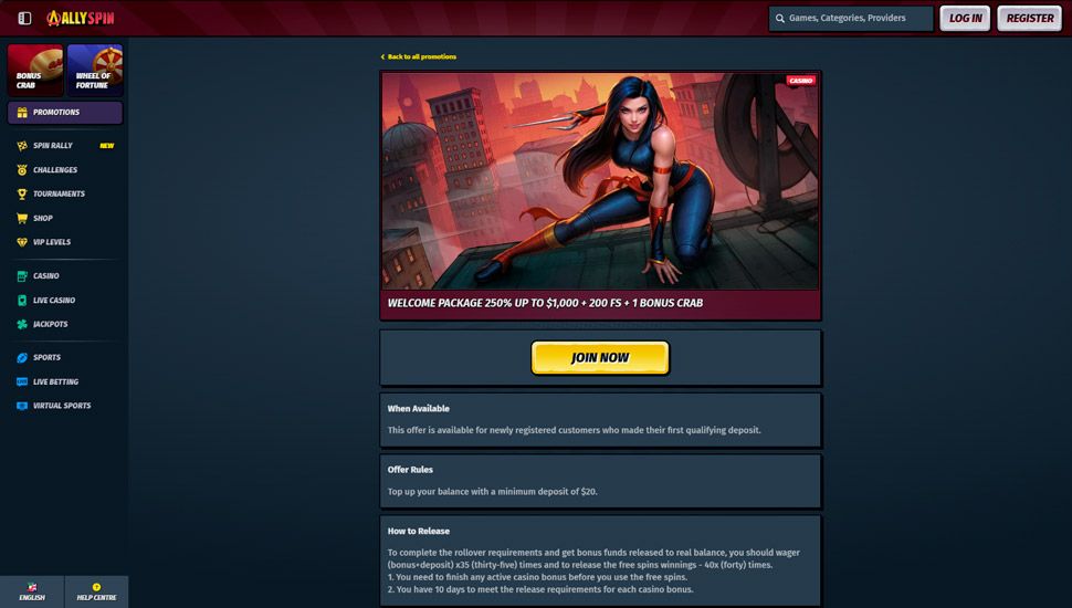 AllySpin welcome