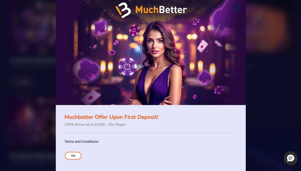 CasinoMega MuchBetter Reload Bonus