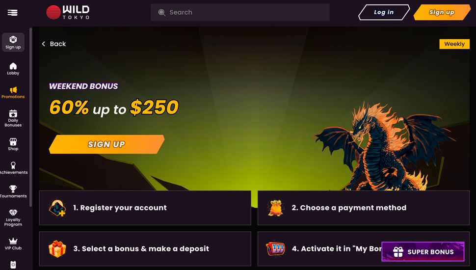 Weekend Bonus Wild Tokyo