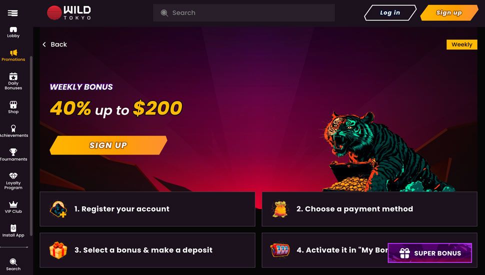 Weekly Bonus Wild Tokyo