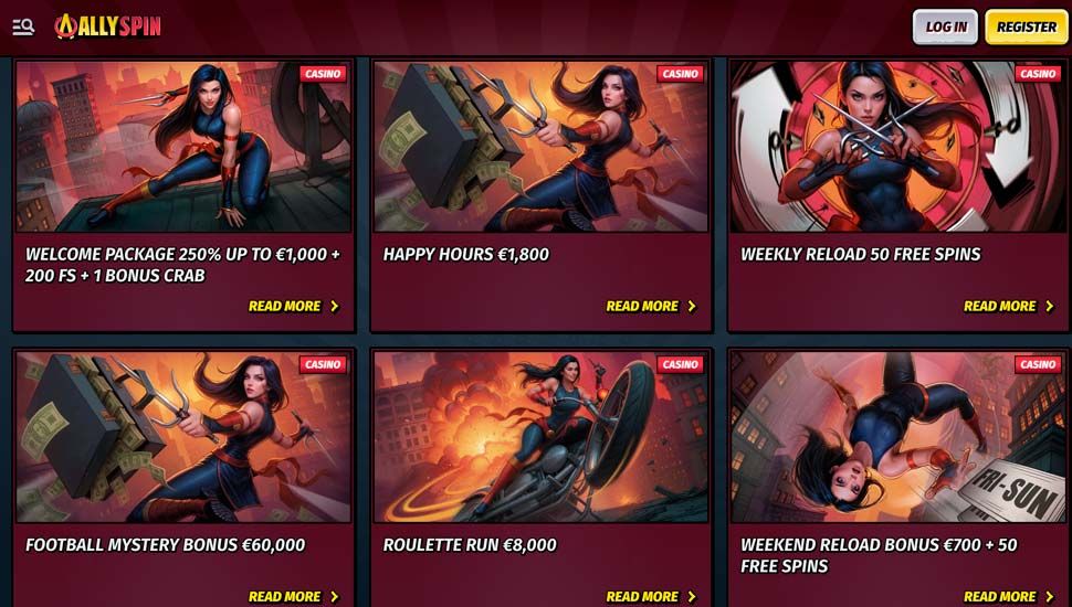 AllySpin Casino Bonuses