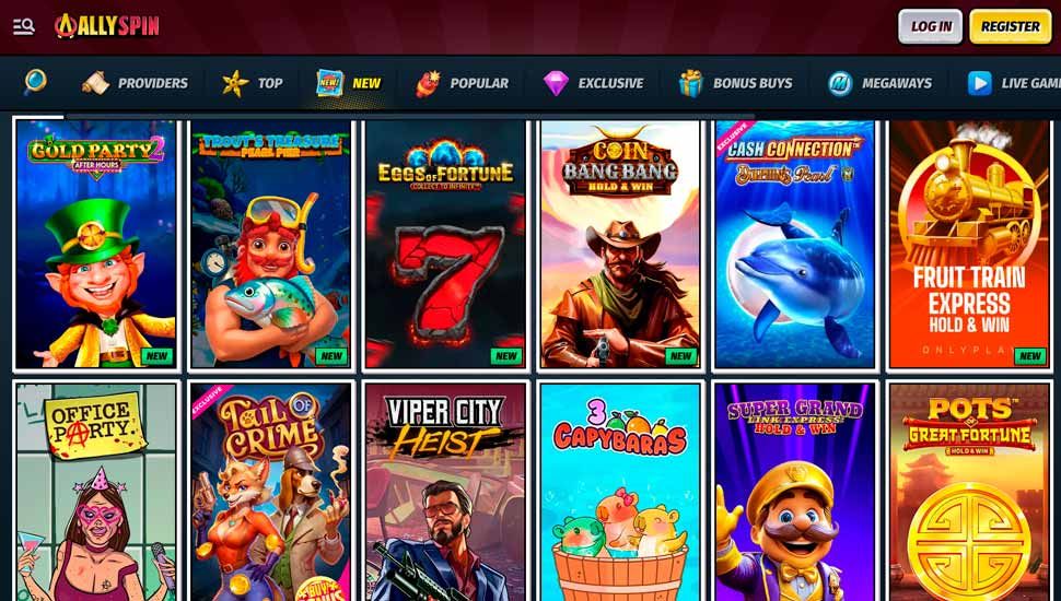 Slots at AllySpin Casino