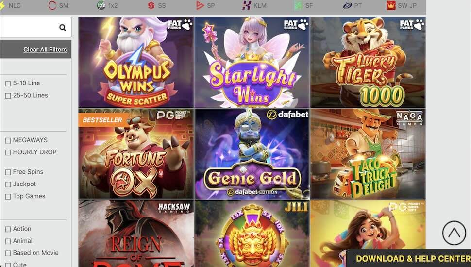 Dafabet Casino games
