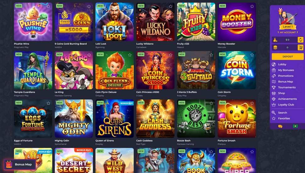 Rolling Slots casino slots page