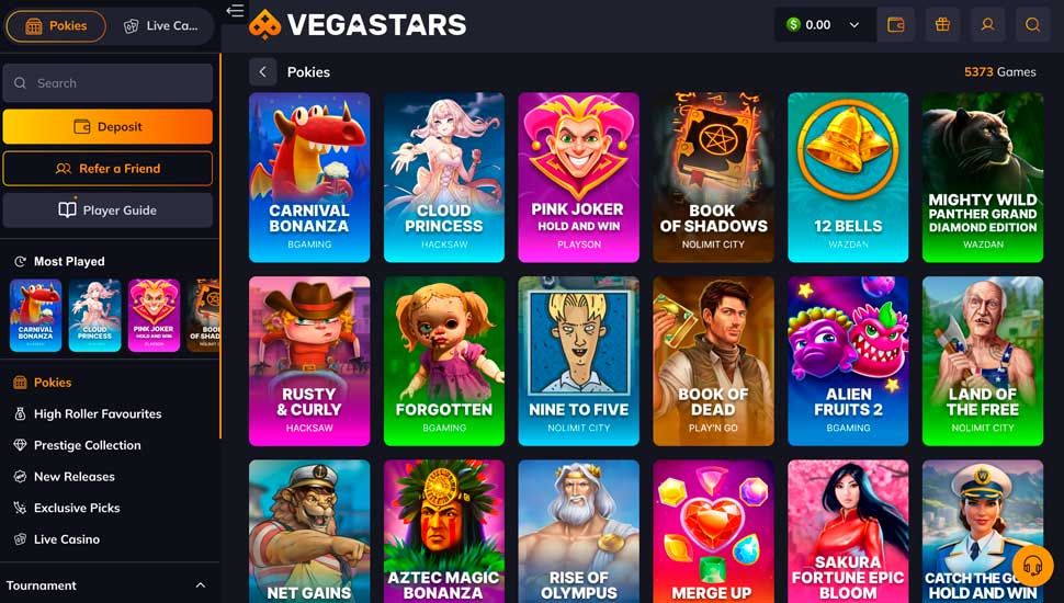 vegastars casino slots