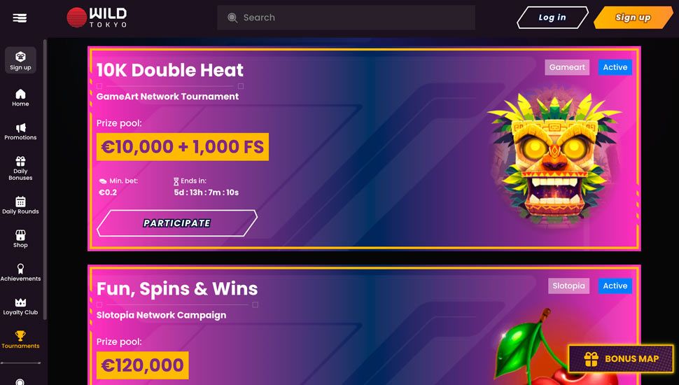 WildTokyo casino Tournaments
