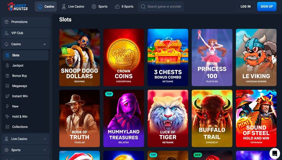 lucky hunter casino