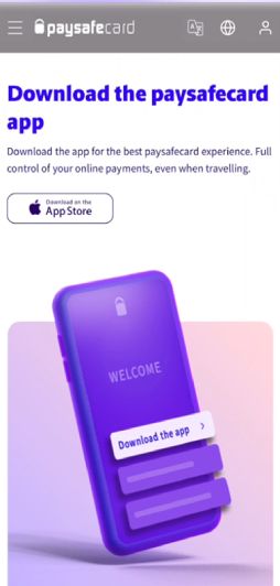 How to register PaySafeCard step 2