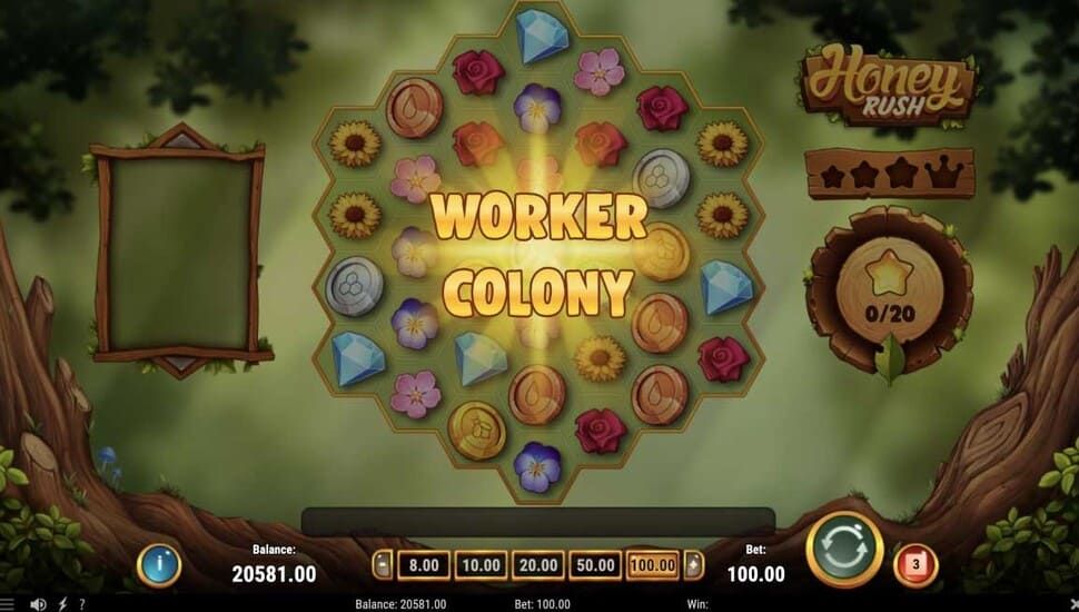 Honey Rush worker colony